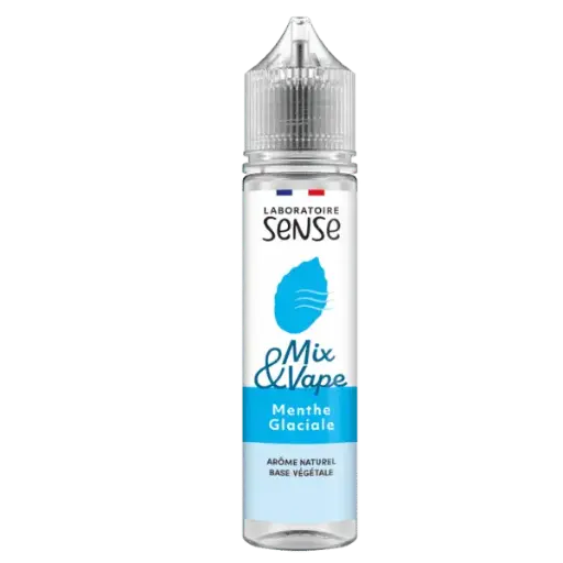 E-Liquide Menthe Glaciale 60ml - Mix & Vape - Laboratoire SENSE DDM courte ou dépassée