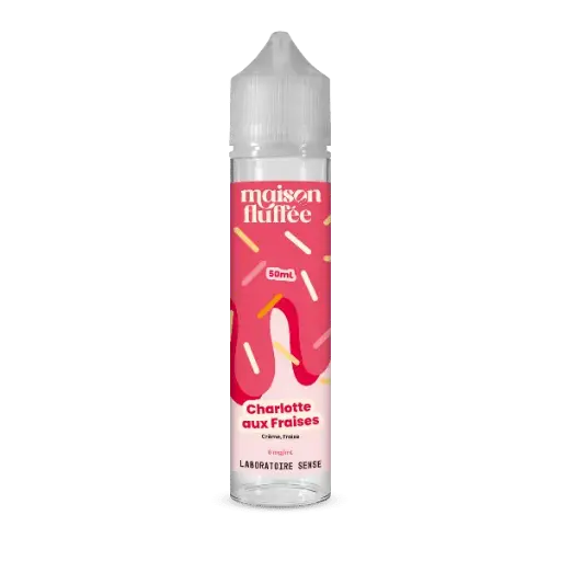 E-Liquide Charlotte aux Fraises - Maison Fluffée Laboratoire Sense