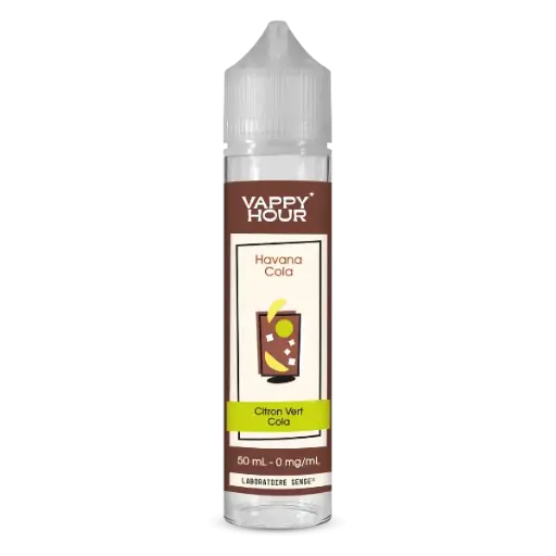 E-liquide Havana Cola 50ml - Vappy Hour - Laboratoire Sense
